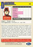 Daredevil card (back)