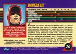 Daredevil card (back)
