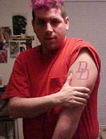 DD tattoo on fan
