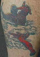 DD tattoo - closeup