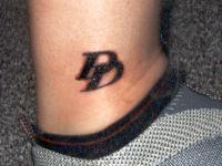 DD ankle tattoo