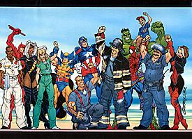 Heroes pinup with DD