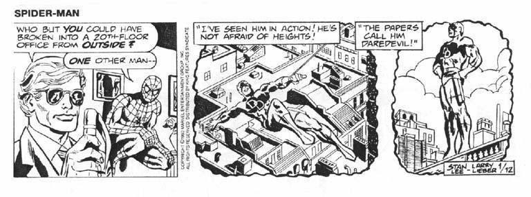 Spidey newspaper comic