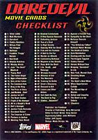 Daredevil movie card (back)