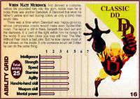 Daredevil card (back)