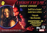 Daredevil movie card (back)