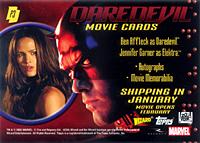 Daredevil movie card (back)