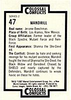 Daredevil card (back)