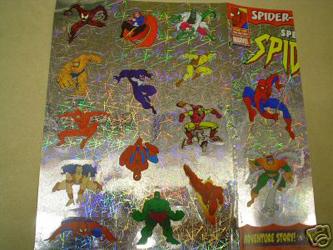Spidey, DD and others, stickers/stick-ons