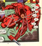 closeup of parody character