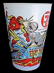 Daredevil & Iron Man cup - Iron Man side