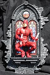 Daredevil figure red posed