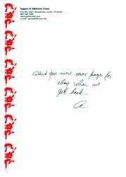 Gene Colan personal stationery