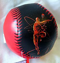 plush red baseball