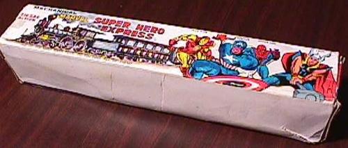 Marx tin train box back