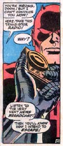 DD tells Doom to listen to the next newscast